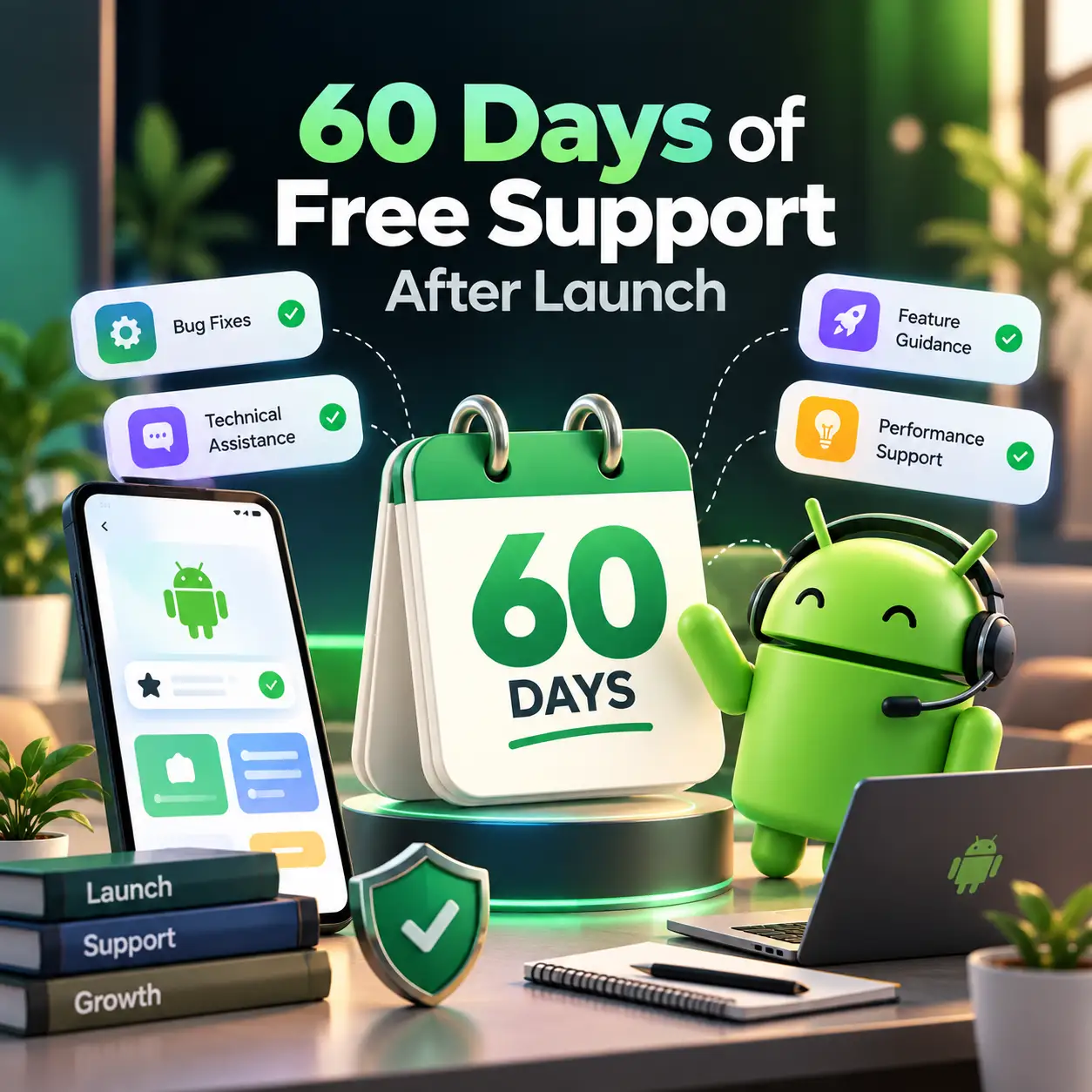 60 Days of Free Support After Launch